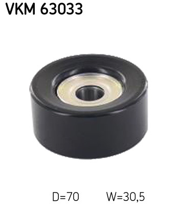 Rolka prowadząca pasek wieloklinowy VKM 63033 SKF